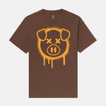 Spray Paint Pig Brown Tee