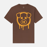 Spray Paint Pig Brown Tee