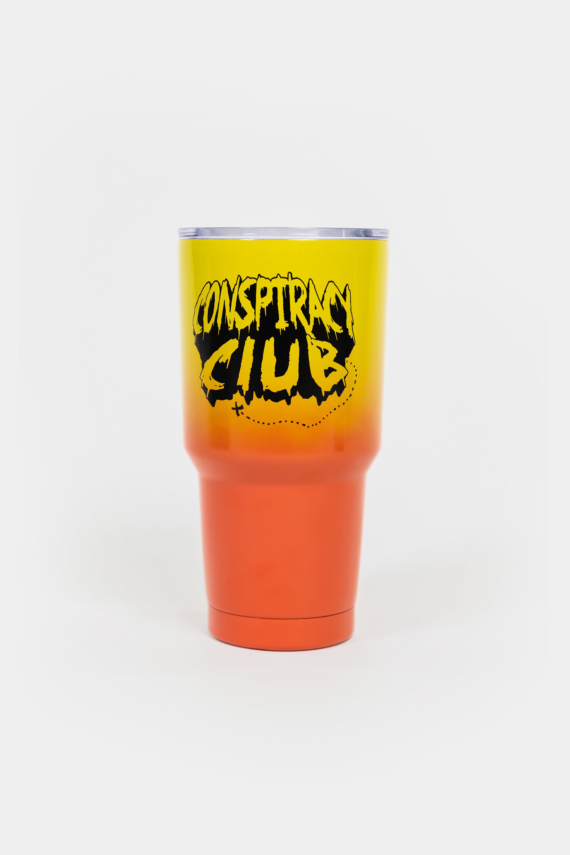 Conspiracy Club Tumbler. Front